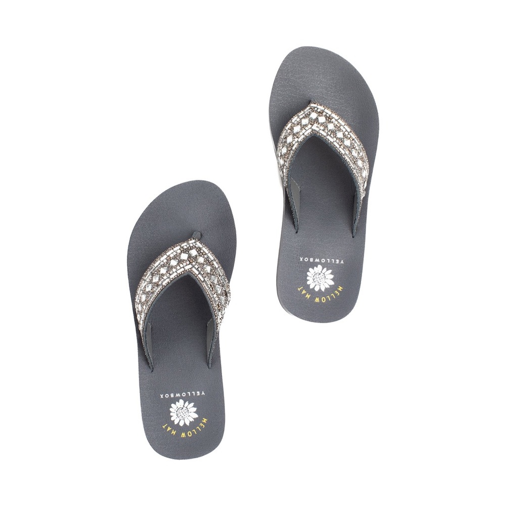 Yellow box flip flops PAREL color gray medium width - Picture 4 of 5